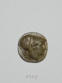 Macédoine Grecque Pièce Antique Athènes Victoire Tétradrachme. Argent 835+. 5,8 Grams