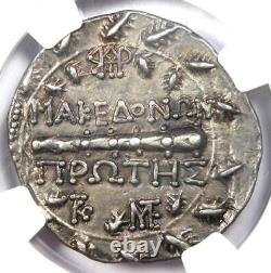 Macedon Under Rome First Meris Ar Tetradrachm Coin 167-148 Bc Ngc Choice Vf