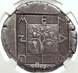 Mende In Macedonia Rare Monnaie De Tétradrachme Grec 460bc Argent Ancien Ngc I69560
