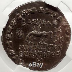 Mithradates, 87bc Pontus Authentique Monnaie Grecque Antique En Argent Certifié Ngc Ch Xf