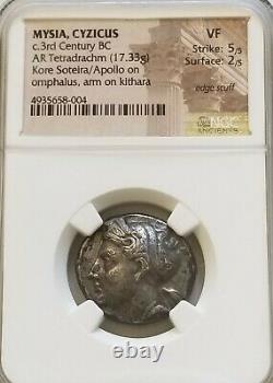 Mysia, Cyzicus Tetradrachm Ngc Vf 5/2 Ancient Silver Coin Scarce