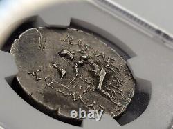 NGC Ch. VF Tétradrachme en argent de la fin de l'ère d'Alexandre le Grand (sous le déguisement de Mithridate VI)