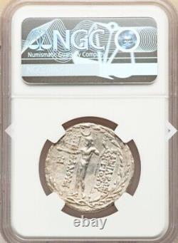 NGC VF Antiochus VIII Épiphanes, 121-96 av. J.-C. Royaume Séleucide, pièce de monnaie AR tétradrachme