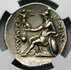 Ngc Ch Vf Lysimaque Tetradrachm. Portrait D'alexandre Le Grand. Silver Coin