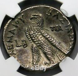 Ngc Ch Xf. Cléopâtre III Ptolémée Ix. Tétradrachme. Grecque Silver Coin D'egypte