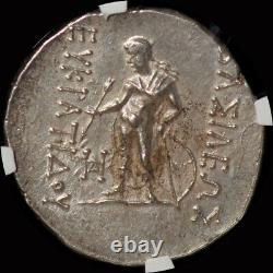 Ngc Ms (ca. 145-140 Av. J.-c.) Bactrian Royaume Eucratides II Soter Argent Tétradrachme