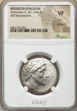 Ngc Vf Seleucid Kingdom Antiochus II 261-246 Bc Ar Tetradrachm Big Silver Coin