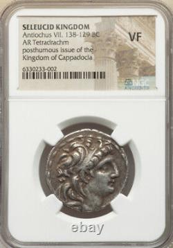 Ngc Vf Seleucid Royaume Antiochus VII 138-129 Bc Ar Tetradrachm Argent Pièce