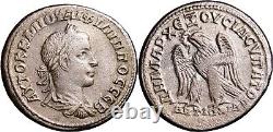 PRÈS DE MS Antioch. Philippe II, 247-249. Tétradrachme Aigle LUSTROUS Pièce Romaine