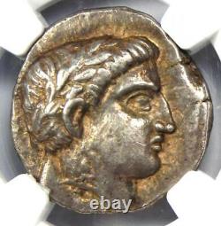 Paeonia Patraus Ar Tetradrachm Silver Apollo Coin 335-315 Av. J.-c. Ngc Choice Xf (ef)