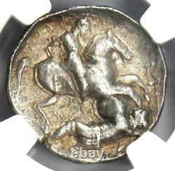 Paeonia Patraus Ar Tetradrachm Silver Apollo Coin 335-315 Av. J.-c. Ngc Choice Xf (ef)