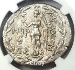 Phenicia Aradus Ar Tetradrachm Coin (tyche, Nike, 62 Bc). Ngc Xf Certifié (ef)