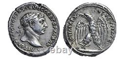 Phénicie, Tyr, Trajan, tétradrachme en argent de l'année 21, vers 116-7 après J.-C., Aigle