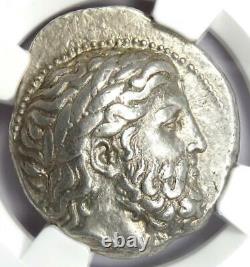 Philip II Ar Tetrachm Macedon Coin 359-336 Bc Ngc Choice Xf Avec Style Fin