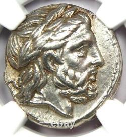 Philip II Ar Tetrachm Zeus Silver Coin 359-336 Bc Certified Ngc Choice Xf