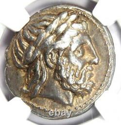 Philip II Ar Tetradrachm Zeus Silver Macedon Coin 359 Bc Ngc Xf 5/5 Strike