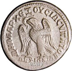 Philip II Séleucie Pieria Tétradrachme Beau Port d'Antioche Bi Argent Monnaie Romaine