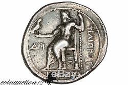 Philippe III Arrhidée Macedon Tétradrachme D'argent Coin 323-317 Bc Heracles Zeus