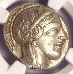 Pièce De Tétradrachme Athena De La Grèce Antique Athena 440-404 Av.