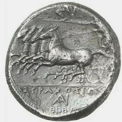 Pièce Grecque Syracuse Ar Tetradrachm / Agathokles, 310-305 Av. J.-c. Arethusa Ex Künker