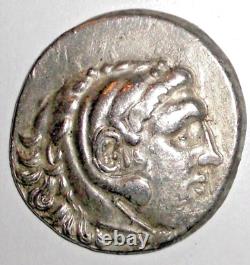Pièce d'argent grecque ancienne AR Tétradrachme d'Alexandre le Grand. 336-323 av. J.-C.