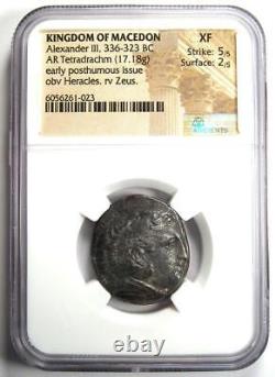 Pièce de monnaie Alexander the Great III AR Tetradrachm 336-323 av. J.-C. Certifié NGC XF (EF)