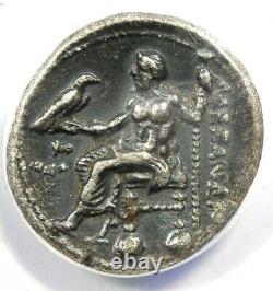 Pièce de monnaie en argent Alexander le Grand III AR Tétradrachme 323-304 avant J.-C. ANACS VF35