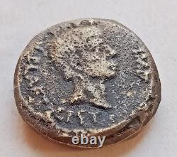 Pièce de monnaie romaine en argent de couleur argentée Brutus Denarius Eid Mar non étudiée Très rare.