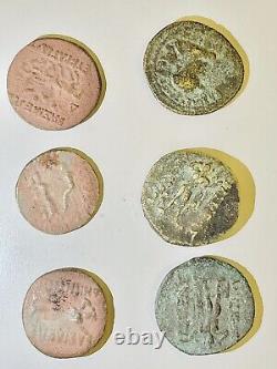 Pièce de tétradrachme en argent et en bronze de la Grèce antique non étudiée