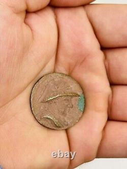 Pièce de tétradrachme en argent et en bronze de la Grèce antique non étudiée