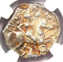 Pièce en argent de tétradrachme AR de Paeonia grecque de Patraus 335-315 av. J.-C. NGC Choice XF (EF)