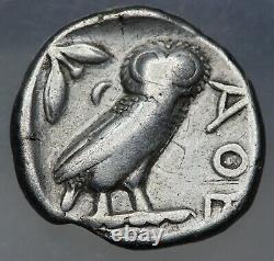 Pièces Grecques Anciennes Attica Athena Owl Tetradrachm