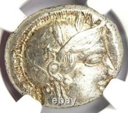 Proche-orient / Egypte Athena Owl Athènes Tetradrachm Coin (400 Av. J.-c.) Certifié Ngc Au