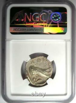 Proche-orient / Egypte Athena Owl Athens Tetradrachm Silver Coin (400 Av. J.-c.) Ngc Au
