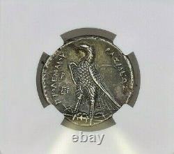 Ptolémée J’ai Signé Delta / Egypte Ancient Greek Silver Tetradrachm Ngc Xf 5/5 2/5