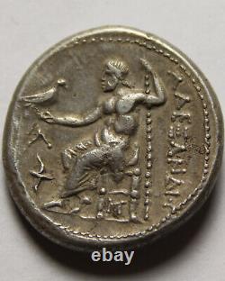 Rare Pièce D'argent Grecque Antique Alexander Macédoine Amphipolis 315 Héracles/zeus