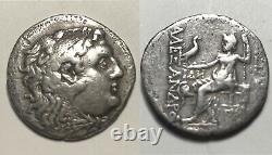 Rare Pièce D'argent Grecque Antique Alexander Macédoine Messembria 323 Héracles/zeus