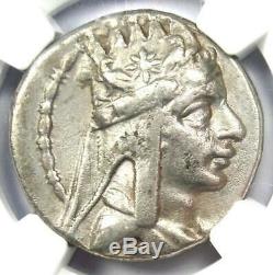 Rois D'arménie Tigrane II Ar Tetradrachm Coin 95-56 Bc Tyche Ngc Xf (ef)