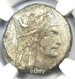 Rois D'arménie Tigrane II Ar Tetradrachm Monnaies 95-56 Bc Tyche Ngc Choix Vf