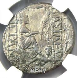 Rois D'arménie Tigrane II Ar Tetradrachm Monnaies 95-56 Bc Tyche Ngc Xf Choix