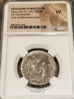 Royaume De Macédoine Alexandre Le Grand Tétradrachme Ngc Vf Antique Silver Coin