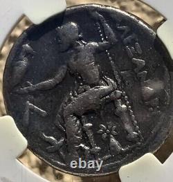 Royaume de Macédoine Alexandre III Le Grand AR Tétradrachme NGC Ch F 5/5 3/5