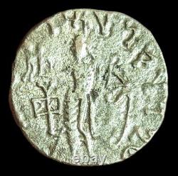 Royaume des Indo-Scythes, Tétradrachme d'Azes II, Monnaie de Taxila Sirsukh