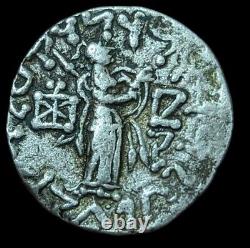 Royaume indo-scythe, tétradrachme d'Azes II de la monnaie de Sirsukh de Taxila