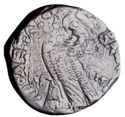 Royaume ptolémaïque d'Égypte, Tétradrachme en argent de Cléopâtre VII Théa Néotéra, RARE