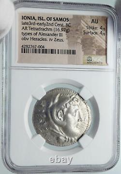 Samos Île Grecque Off Ionie Antique Argent Grec Tetradrachm Monnaie Ngc I85682