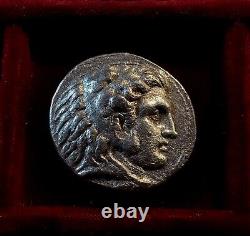 Séleucos I. Tétradrachme d'argent de Babylone av. J.-C. Héraclès Zeus Aétophore