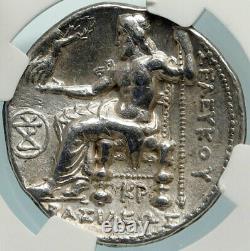 Seleukos I Nicator Ancien Tétradrachme D'argent Seleukid Grec Monnaie Ngc I84771