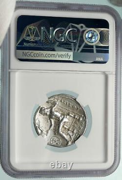 Seleukos I Nicator Ancien Tétradrachme D'argent Seleukid Grec Monnaie Ngc I84771