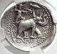 Seleukos I Nicator Seleukid Tetradrachm Elephants Argent Grec Monnaie Ngc I68725